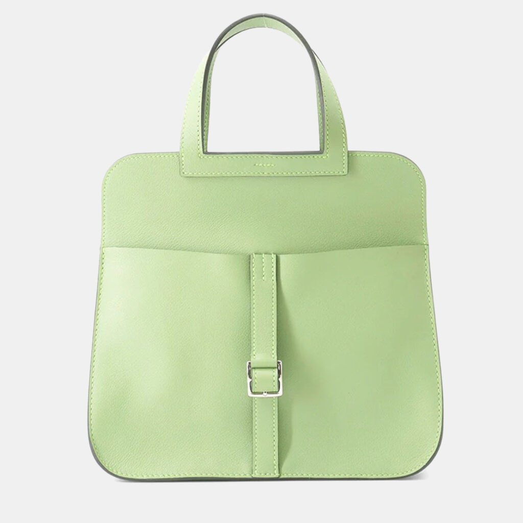Hermes Halzan Vert Cricket Evercolor Size 25