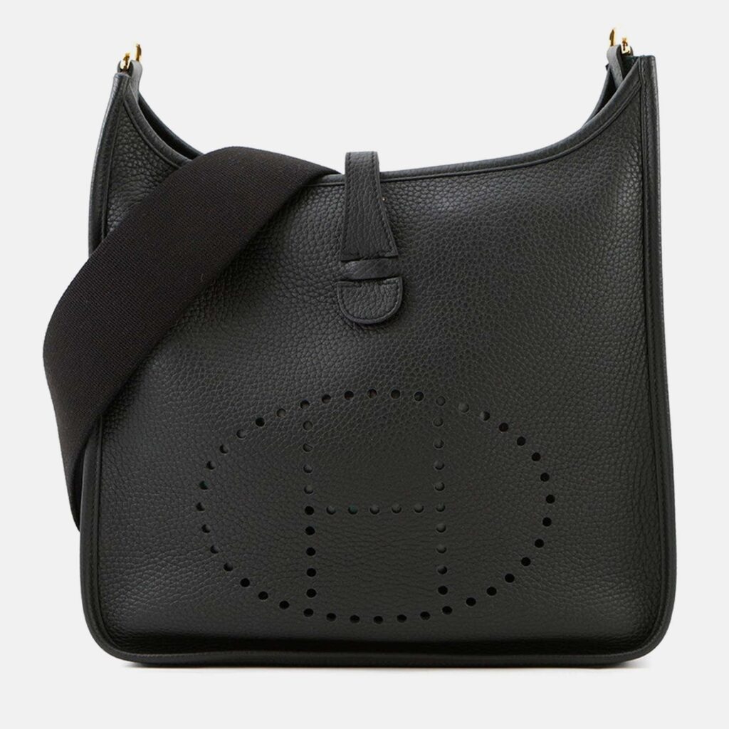Hermes Evelyne3 Black Taurillon Clemence PM Hermes Evelyne3 Black Taurillon Clemence PM