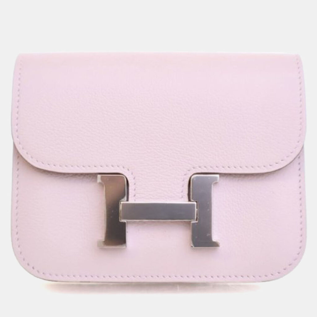 Hermes Mauve Pale Evercolor Constance Slim Wallet Hermes Mauve Pale Evercolor Constance Slim Wallet