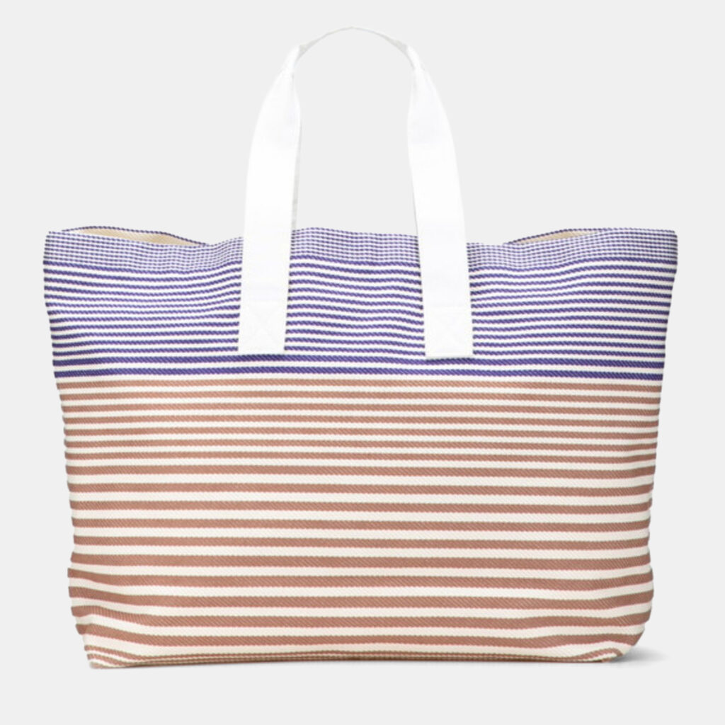 Hermes Sac De Plage New Cabayadere Tote Bag In Ivory Brown And Purple Canvas Hermes Sac De Plage New Cabayadere Tote Bag In Ivory Brown And Purple Canvas