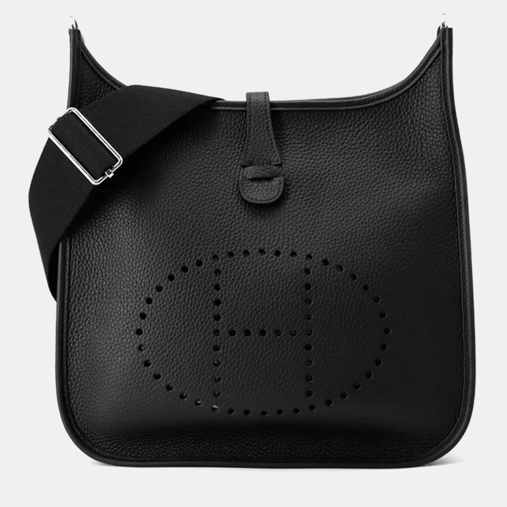 Hermes Evelyne3 Black Taurillon Clemence PM Hermes Evelyne3 Black Taurillon Clemence PM