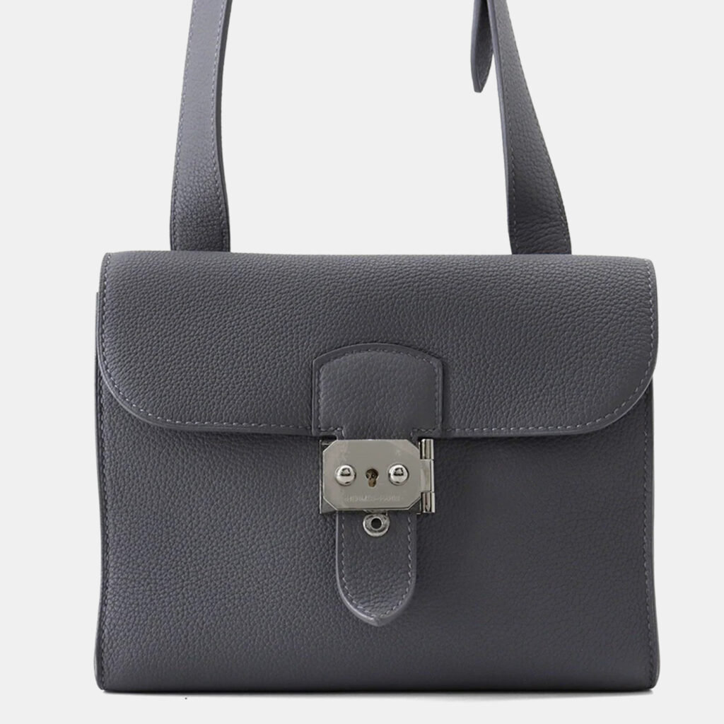 Hermes Sac A Depeches 21 Ardoise Togo Leather Bag Hermes Sac A Depeches 21 Ardoise Togo Leather Bag