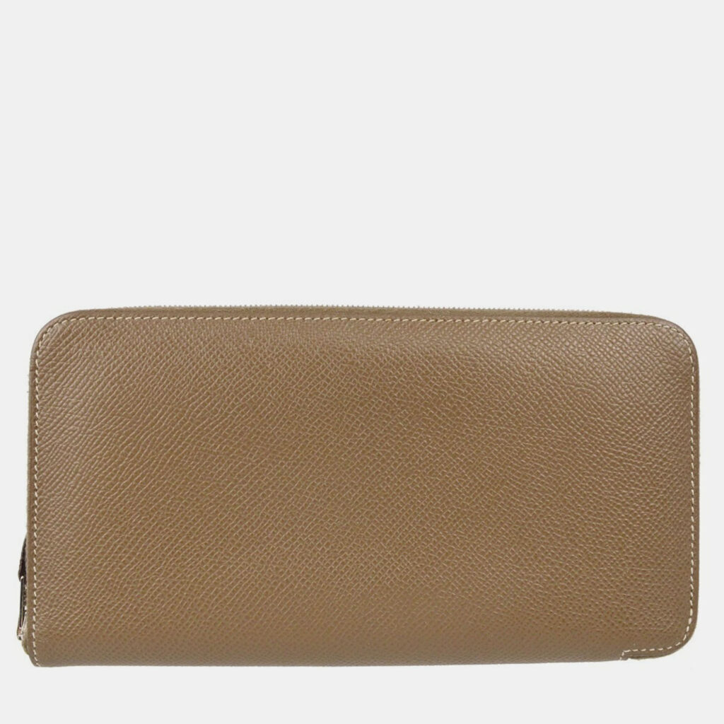 Hermes Etoupe Gray Epsom Azap Zip-Around Long Wallet Hermes Etoupe Gray Epsom Azap Zip-Around Long Wallet