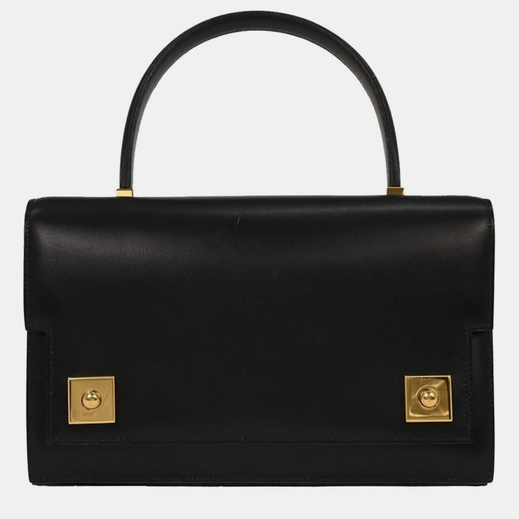 Hermes Black Box Calf Piano Handbag Hermes Black Box Calf Piano Handbag