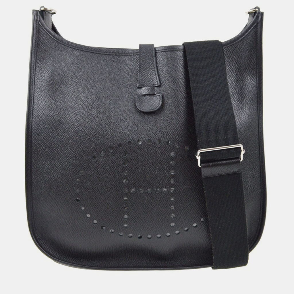 Hermes Black Epsom Evelyne 3 GM Shoulder Bag Hermes Black Epsom Evelyne 3 GM Shoulder Bag