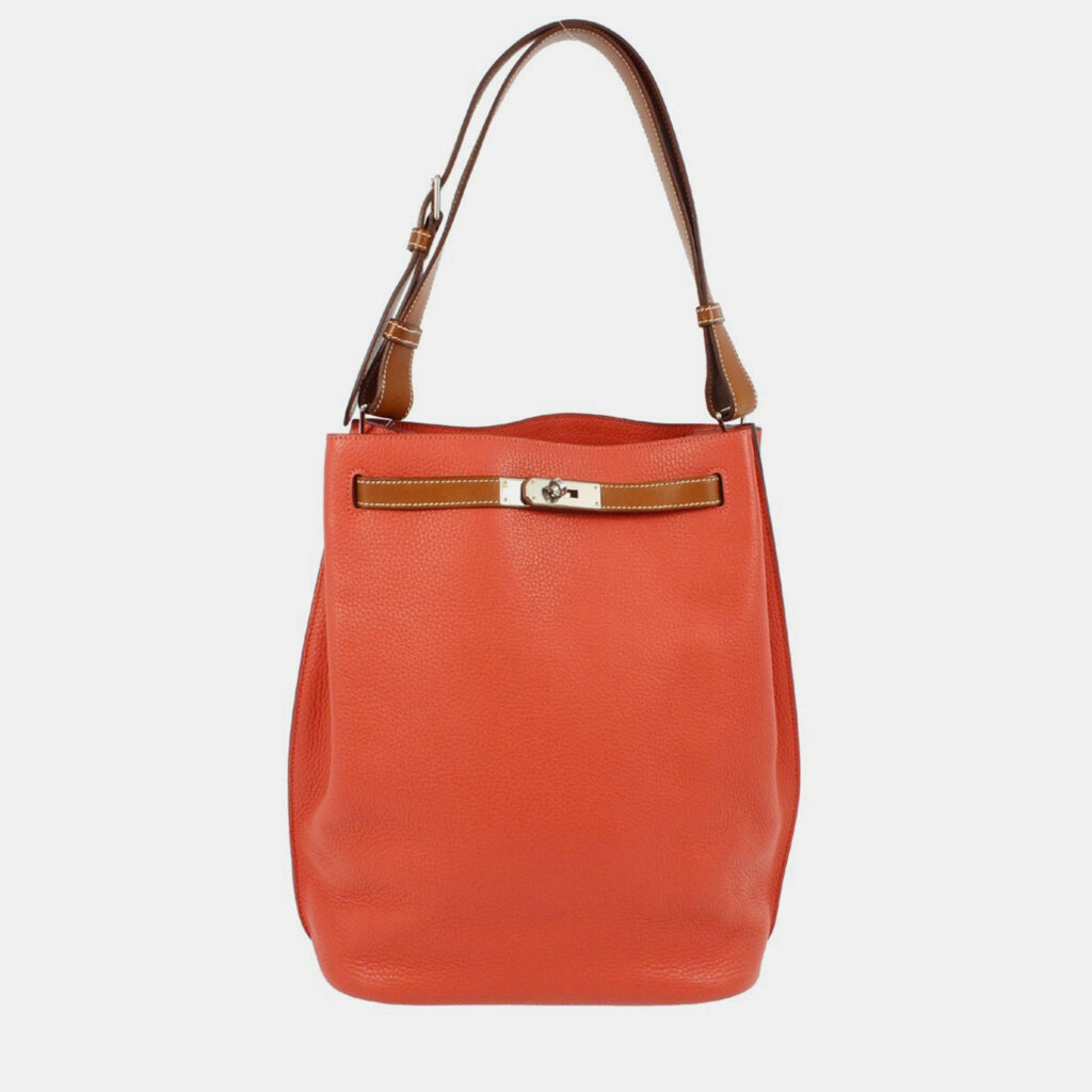 Hermes Rouge Pivoine Taurillon Clemence So Kelly 26 Shoulder Bag Hermes Rouge Pivoine Taurillon Clemence So Kelly 26 Shoulder Bag