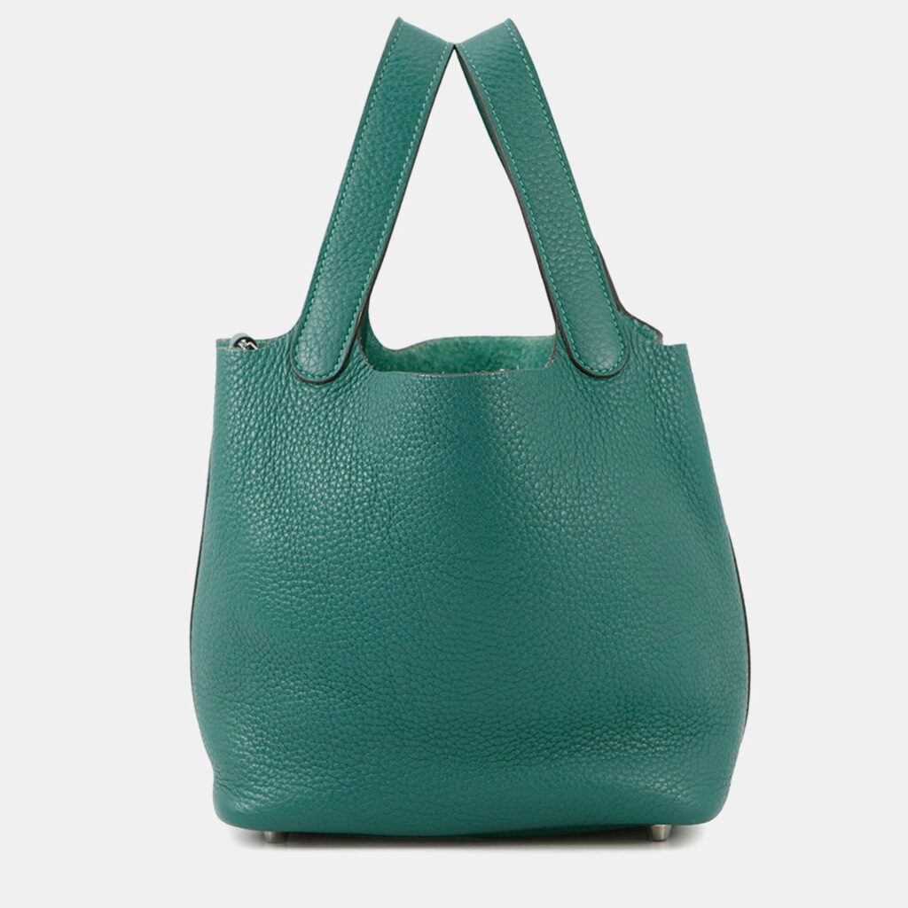 Hermes Picotin Lock Malachite Taurillon Clemence Size PM Hermes Picotin Lock Malachite Taurillon Clemence Size PM