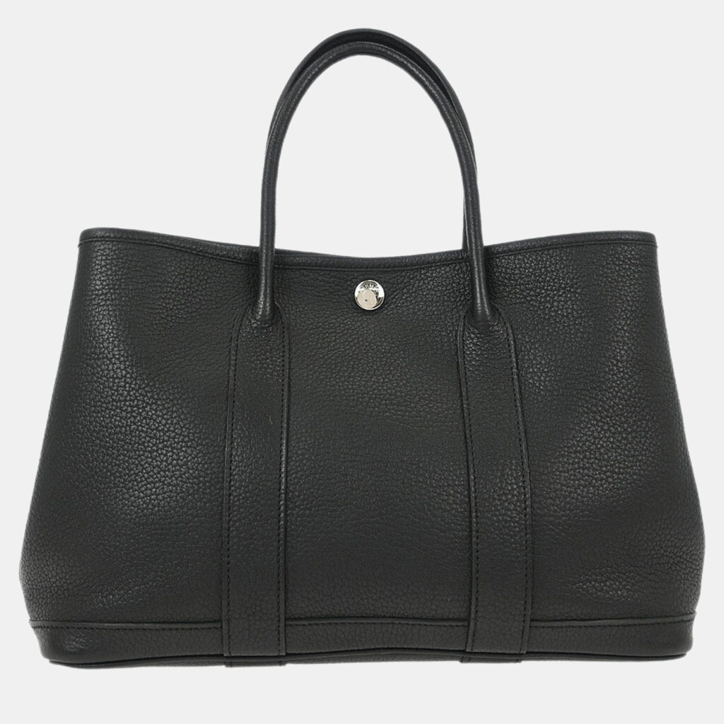 Hermes Black Negonda Garden Party 30 TPM Tote Handbag Hermes Black Negonda Garden Party 30 TPM Tote Handbag