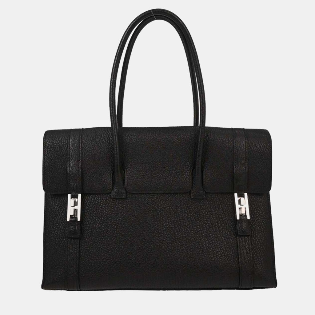 Hermes Black Chevre Myzore Drag 2 32 Handbag Hermes Black Chevre Myzore Drag 2 32 Handbag