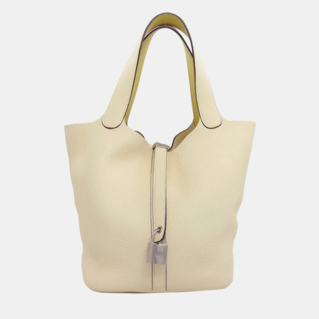 Hermes Picotin Lock 22 Handbag In Taurillon Clemence Leather Hermes Picotin Lock 22 Handbag In Taurillon Clemence Leather