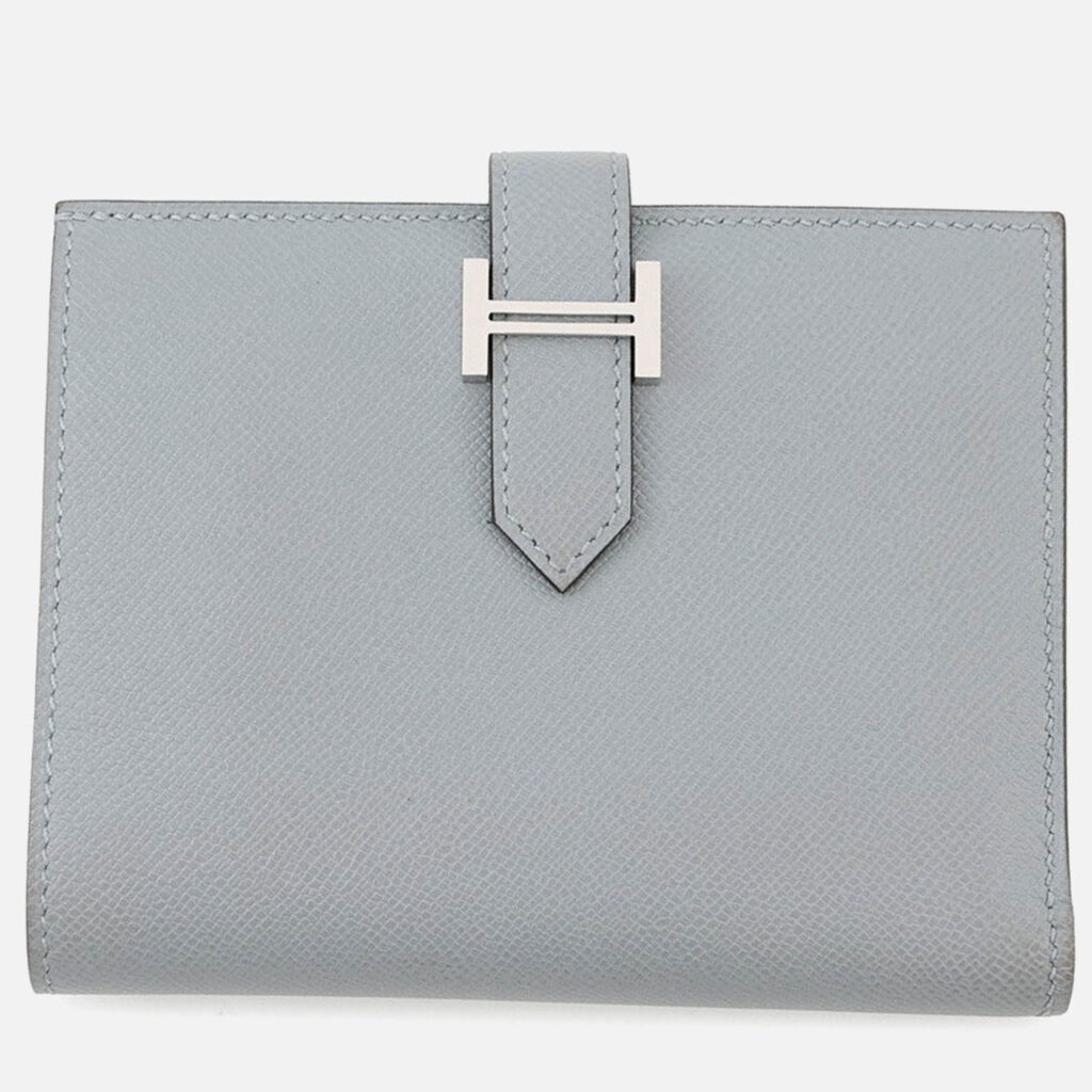 Hermes Bean Compact Green Pantan Veau Madame Hermes Bean Compact Green Pantan Veau Madame