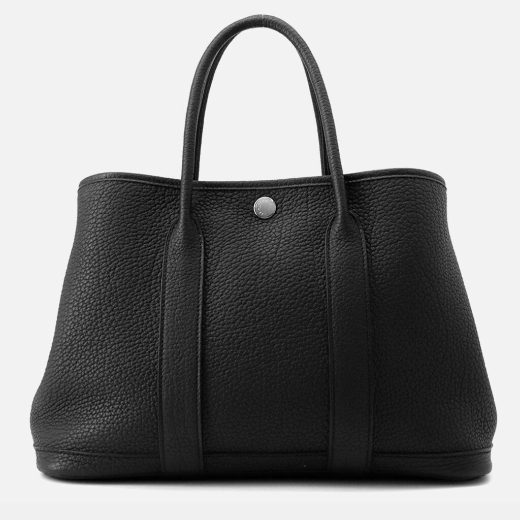 Hermes Garden Party Black Negonda Leather Size TPM Hermes Garden Party Black Negonda Leather Size TPM