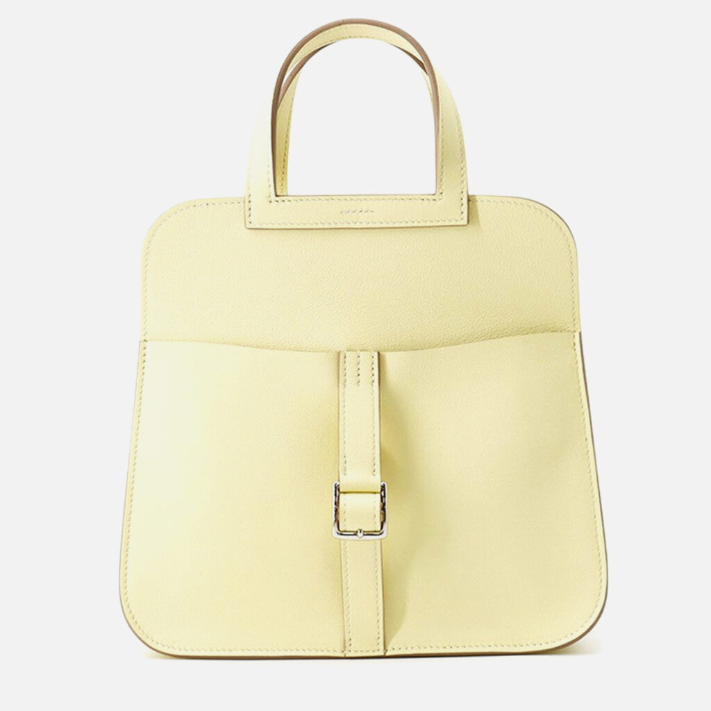 Hermes Halzan Jaune Milton Swift Leather Size Mini Hermes Halzan Jaune Milton Swift Leather Size Mini