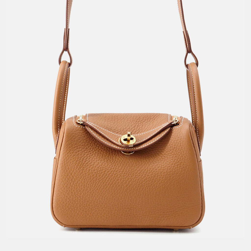 Hermes Lindy Gold Taurillon Clemence Size Mini Hermes Lindy Gold Taurillon Clemence Size Mini