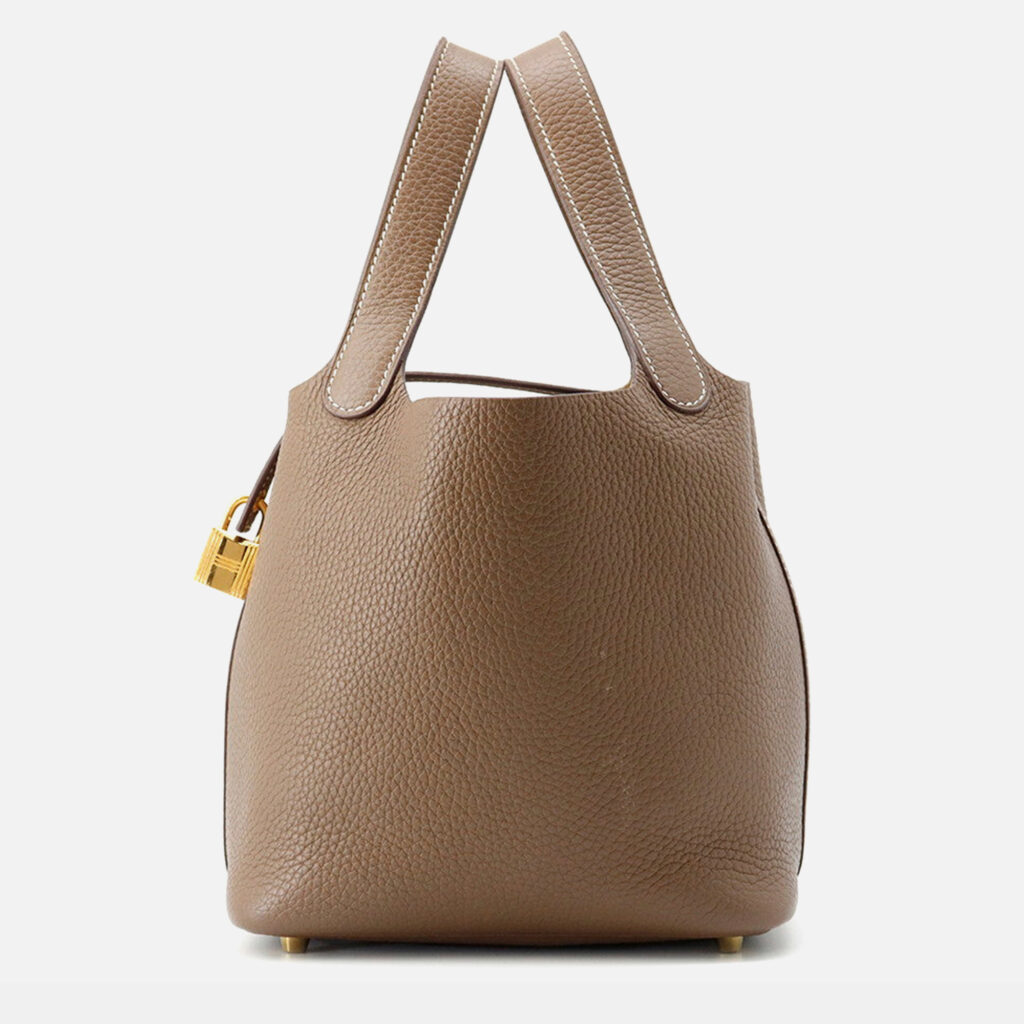 Hermes Picotin Lock Etoupe Taurillon Clemence 18 Hermes Picotin Lock Etoupe Taurillon Clemence 18