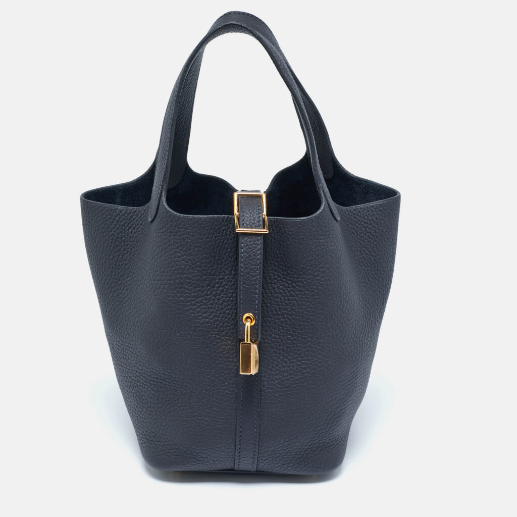 Hermes Bleu Nuit Taurillon Clemence Leather Picotin Lock 18 Bag Hermes Bleu Nuit Taurillon Clemence Leather Picotin Lock 18 Bag