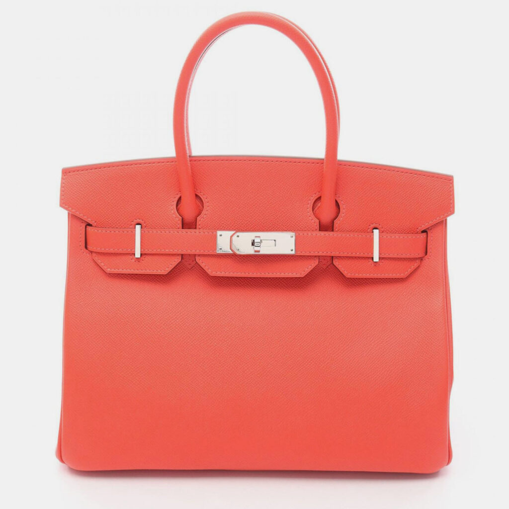 Hermes Birkin 30 Rose Jaipur Epsom Leather Tote Bag