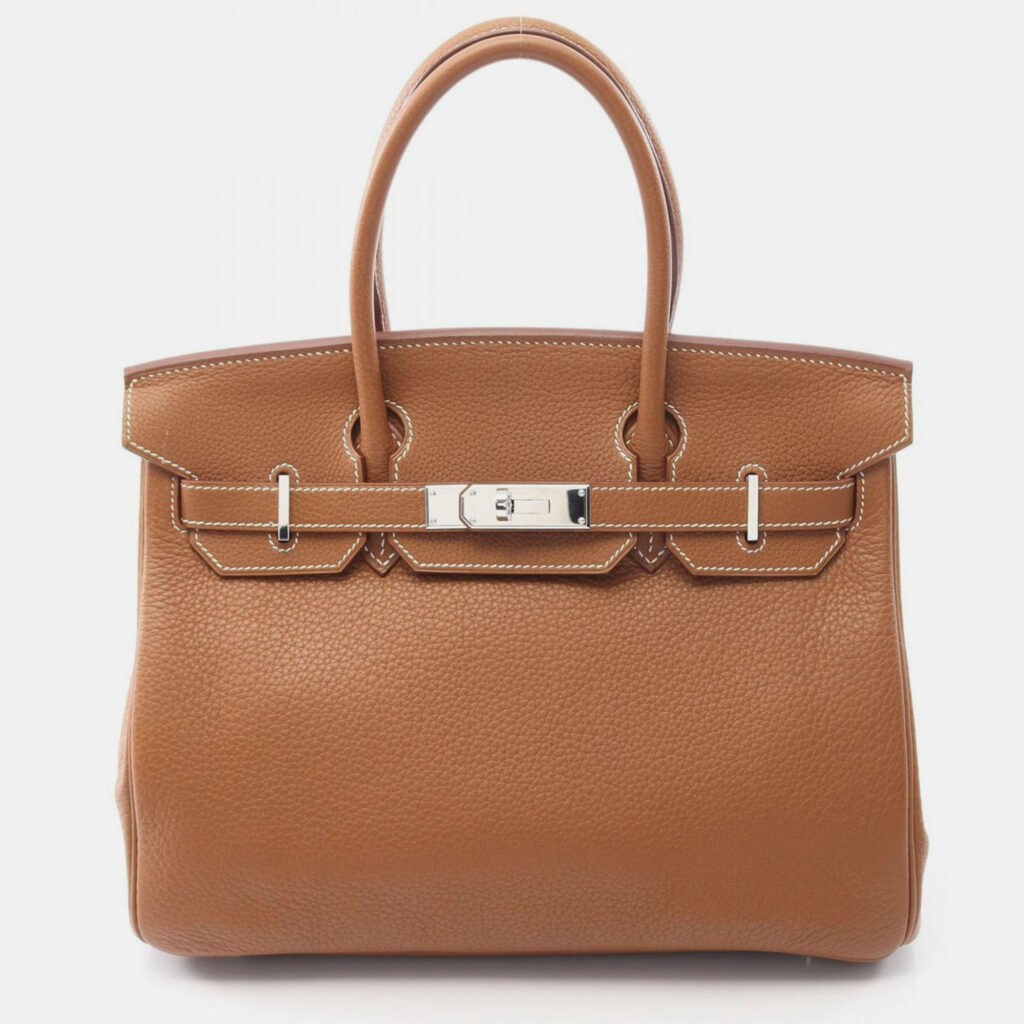 Hermes Birkin 30 Gold Togo Leather Tote Bag Hermes Birkin 30 Gold Togo Leather Tote Bag