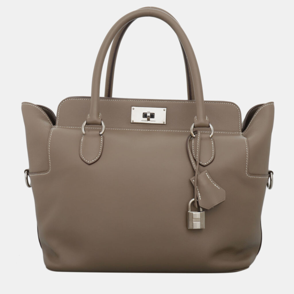 Hermes Toolbox 26 Swift Leather Etoupe Bag