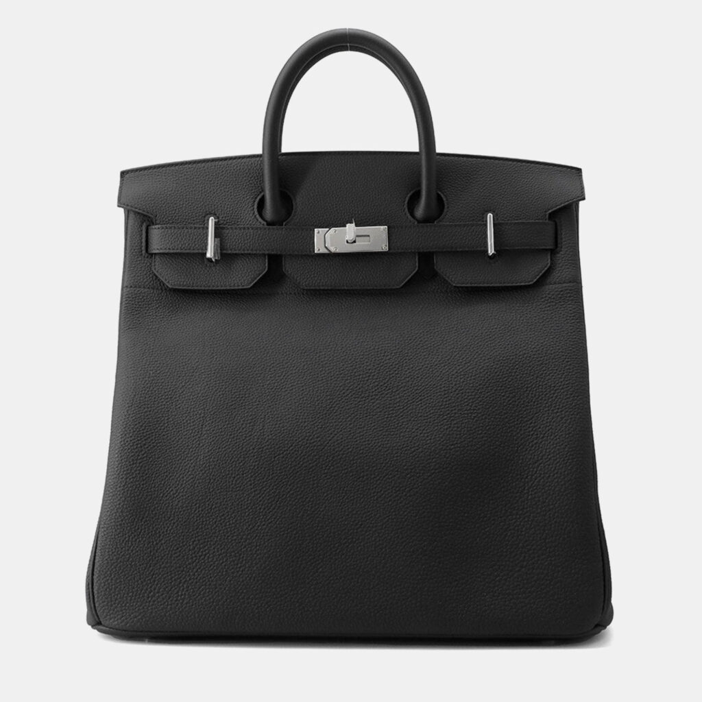 Hermes Haut A Courroies Size 40 Black Togo Leather Bag Hermes Haut A Courroies Size 40 Black Togo Leather Bag