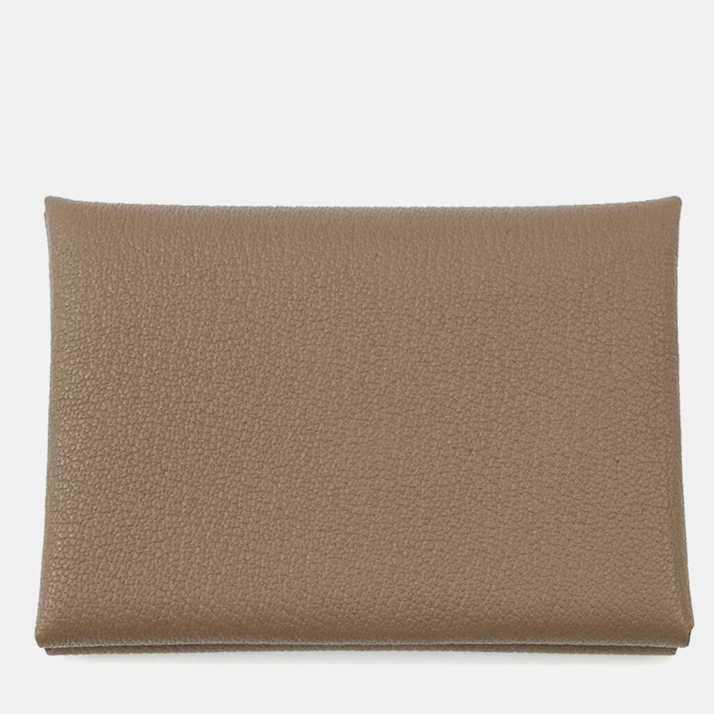 Hermes Calvi Duo Etoupe Chevre Myzore Goatskin