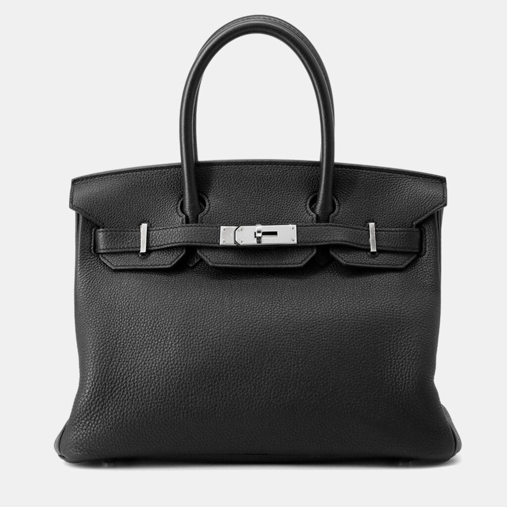 luxury-women-hermes-used-handbags-p1245273-011.jpg Hermes Birkin Black Togo Leather Size 30