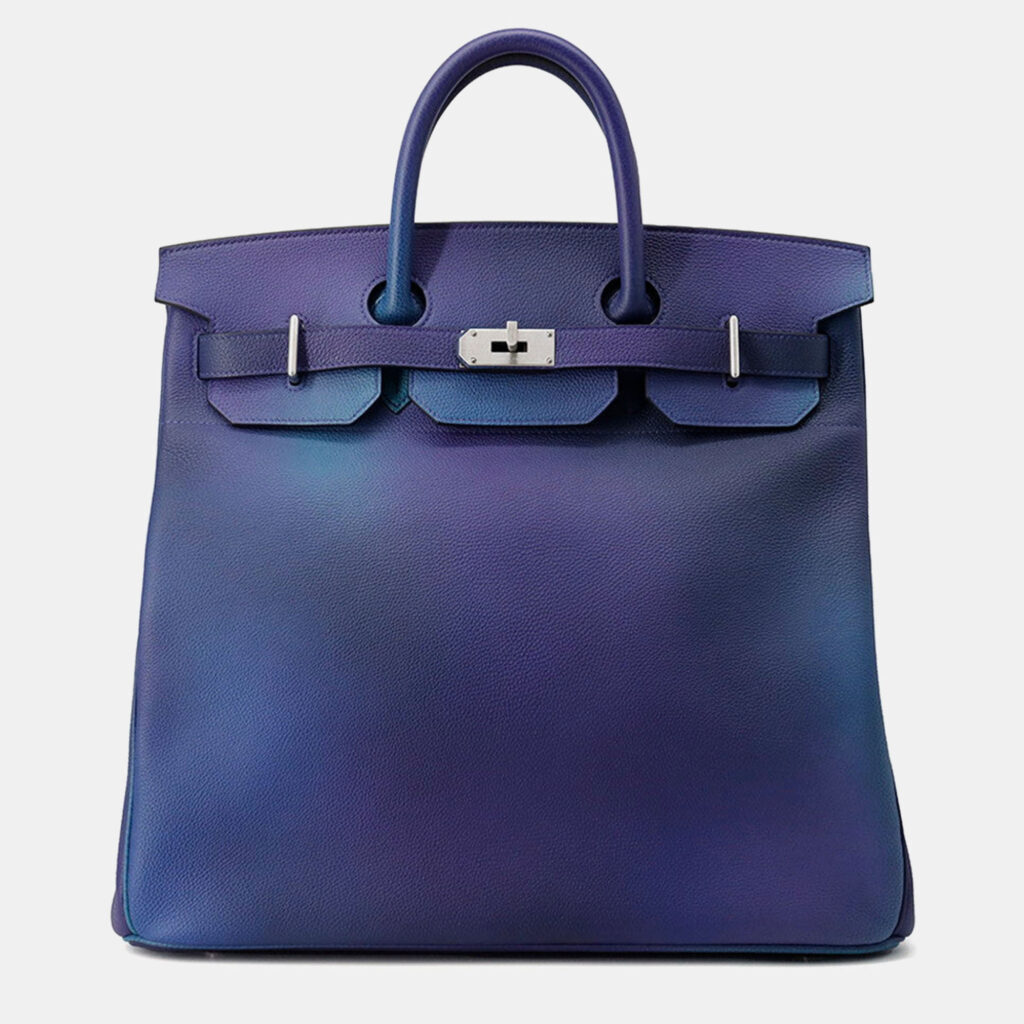 luxury-women-hermes-used-handbags-p1245277-010-1.jpg Hermes Haut A Courroies Cosmos Blue Nuit/Violet gradation Togo Leather Size 40