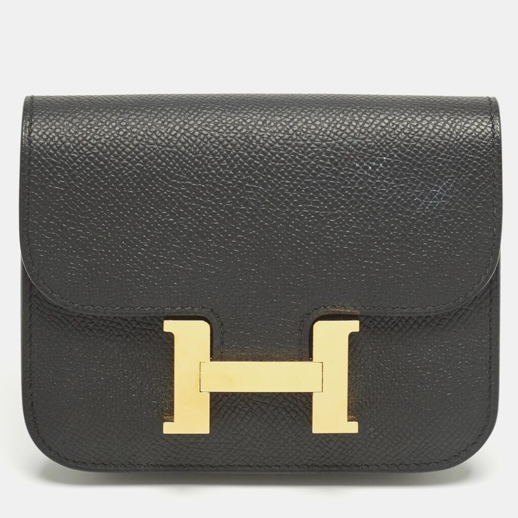 Hermès Black Epsom Leather Constance Slim Wallet Hermès Black Epsom Leather Constance Slim Wallet
