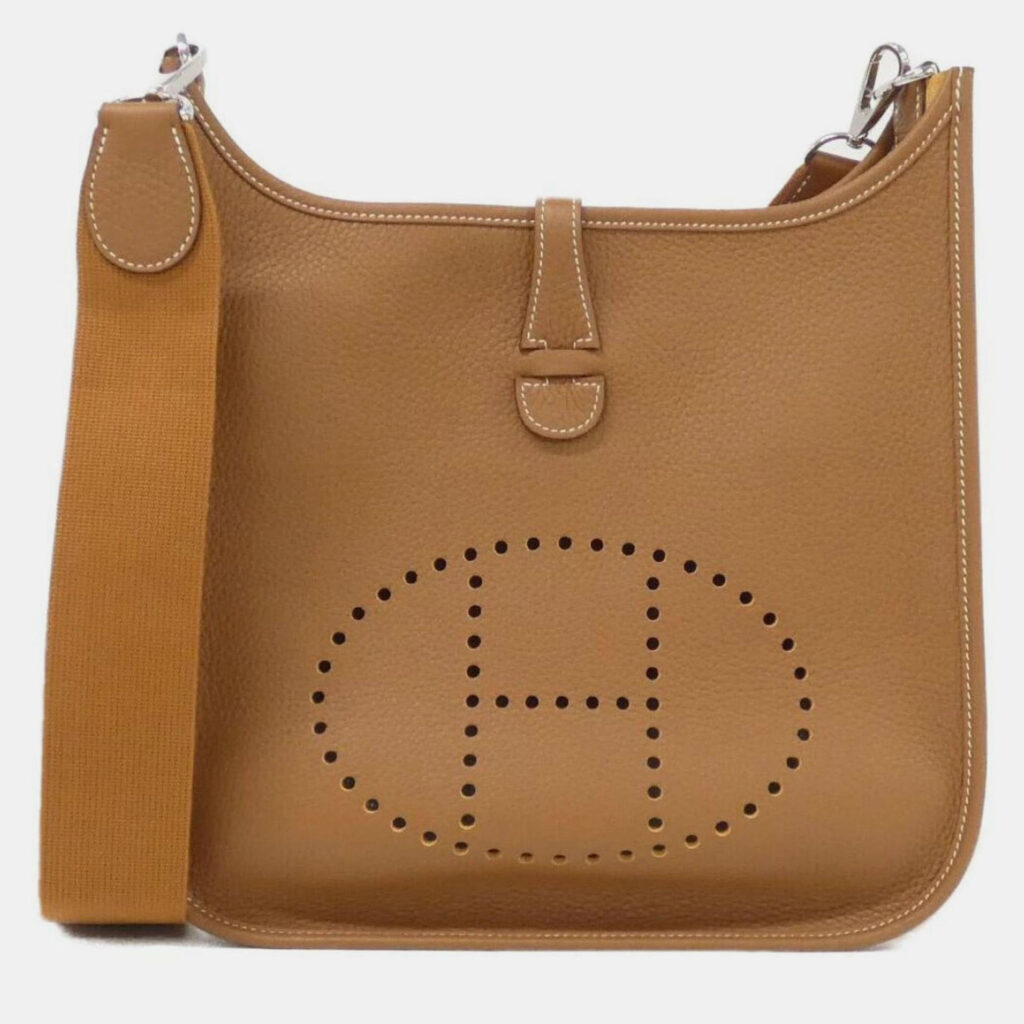 Hermes Evelyn 3 PM Gold Shoulder Bag