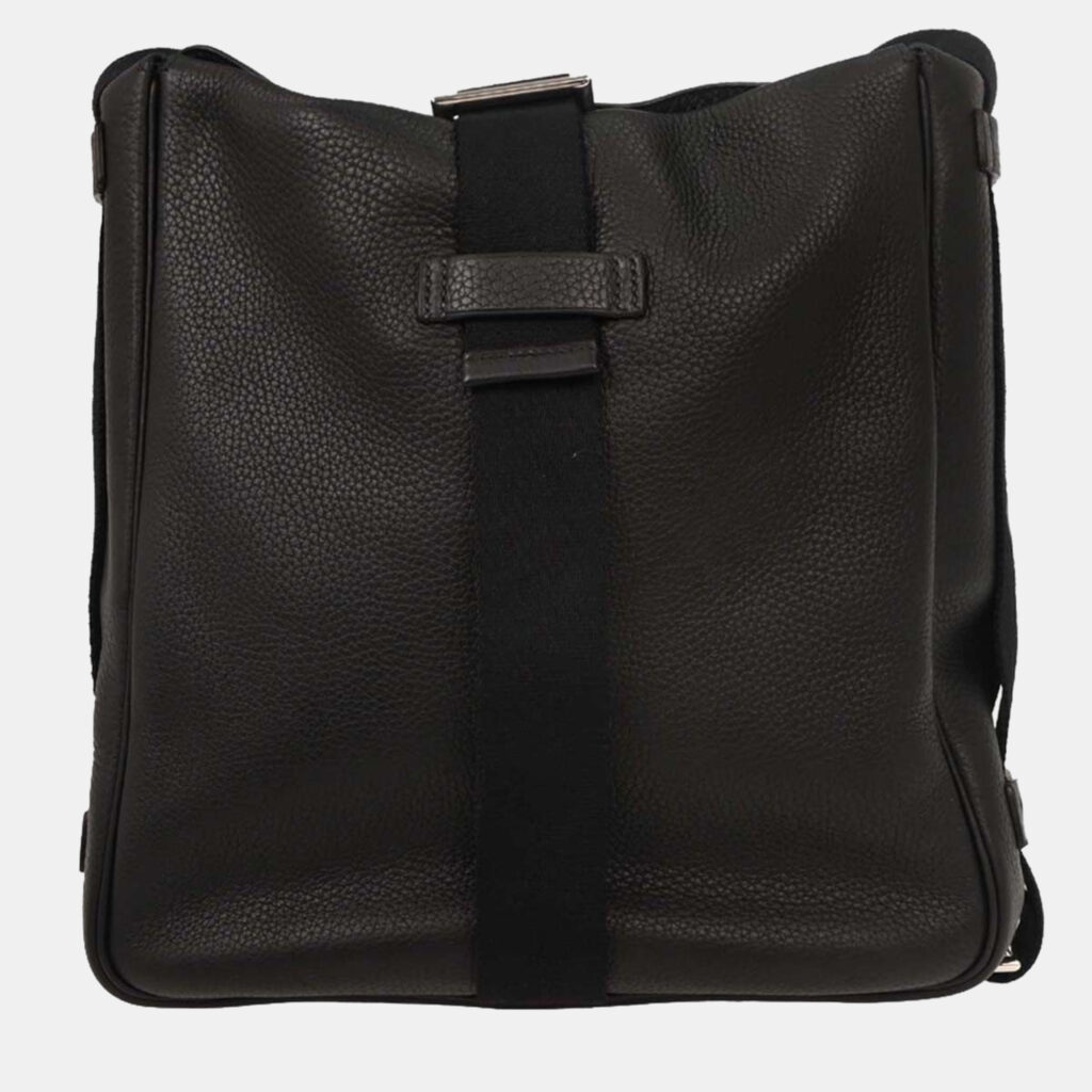 Hermes Black Taurillon Clemence Tibet Vertical MM Shoulder Bag