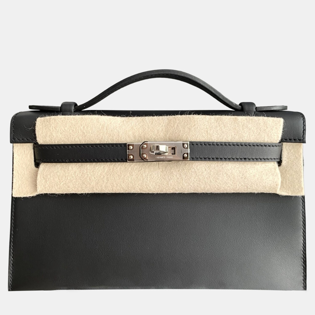 Hermes Mini Kelly I Black Swift Leather Hermes Mini Kelly I Black Swift Leather