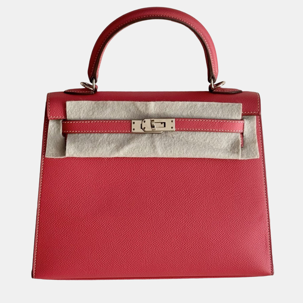 Hermes Kelly 25 Jaipur Pink Epsom Leather Light Gold Hardware Hermes Kelly 25 Jaipur Pink Epsom Leather Light Gold Hardware