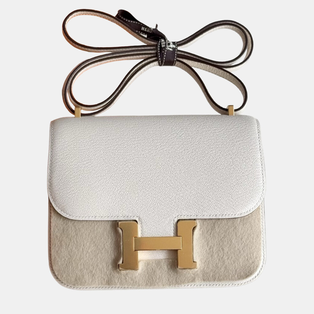 luxury-women-hermes-used-handbags-p1249050-004.jpg Hermes Constance 19 Cream Chevre Leather Gold Hardware