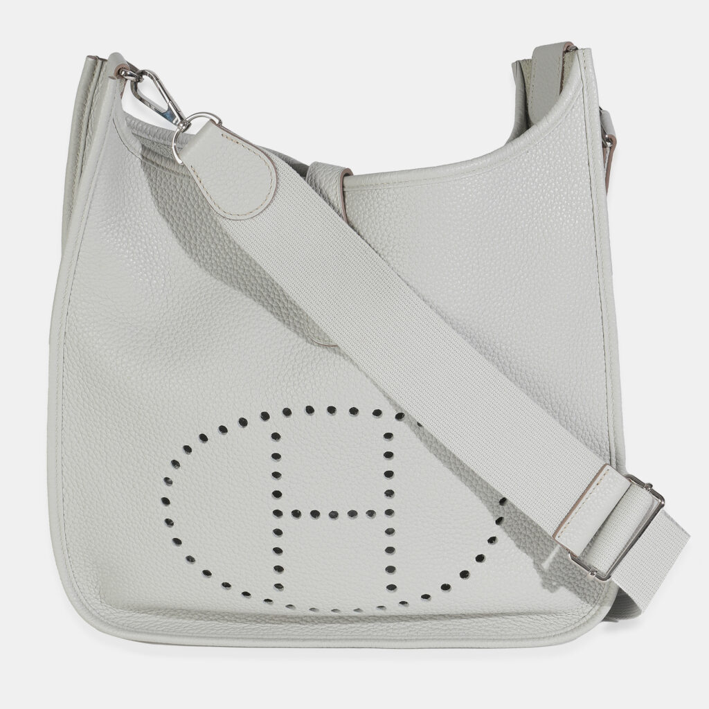 Hermes Gris Perle Clemence Evelyne III 29 PHW Hermes Gris Perle Clemence Evelyne III 29 PHW