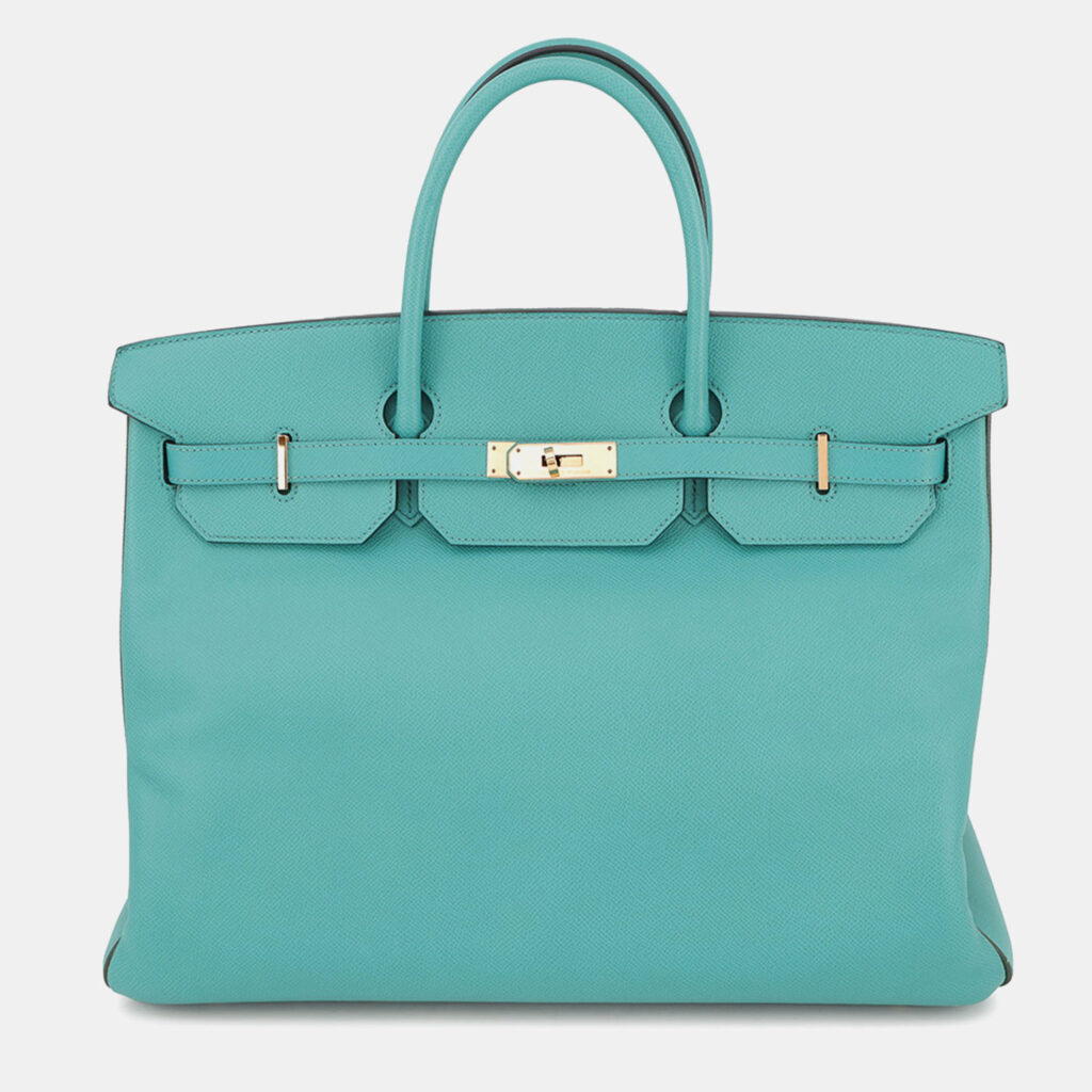 Hermes Birkin Spo Blue Paon/Pelouse Epsom Size 40 Hermes Birkin Spo Blue Paon/Pelouse Epsom Size 40
