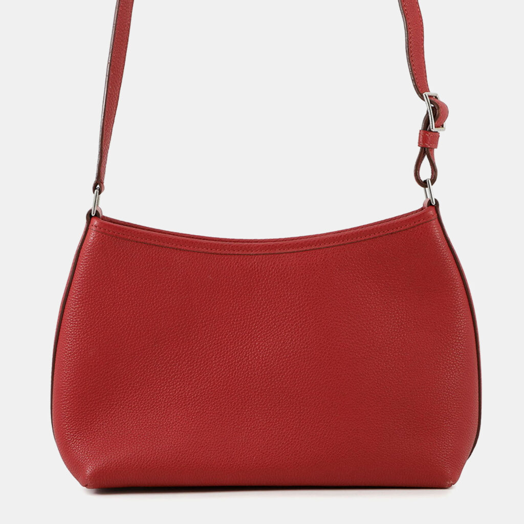 Hermes Berlango Rouge Vif Togo Leather PM Hermes Berlango Rouge Vif Togo Leather PM