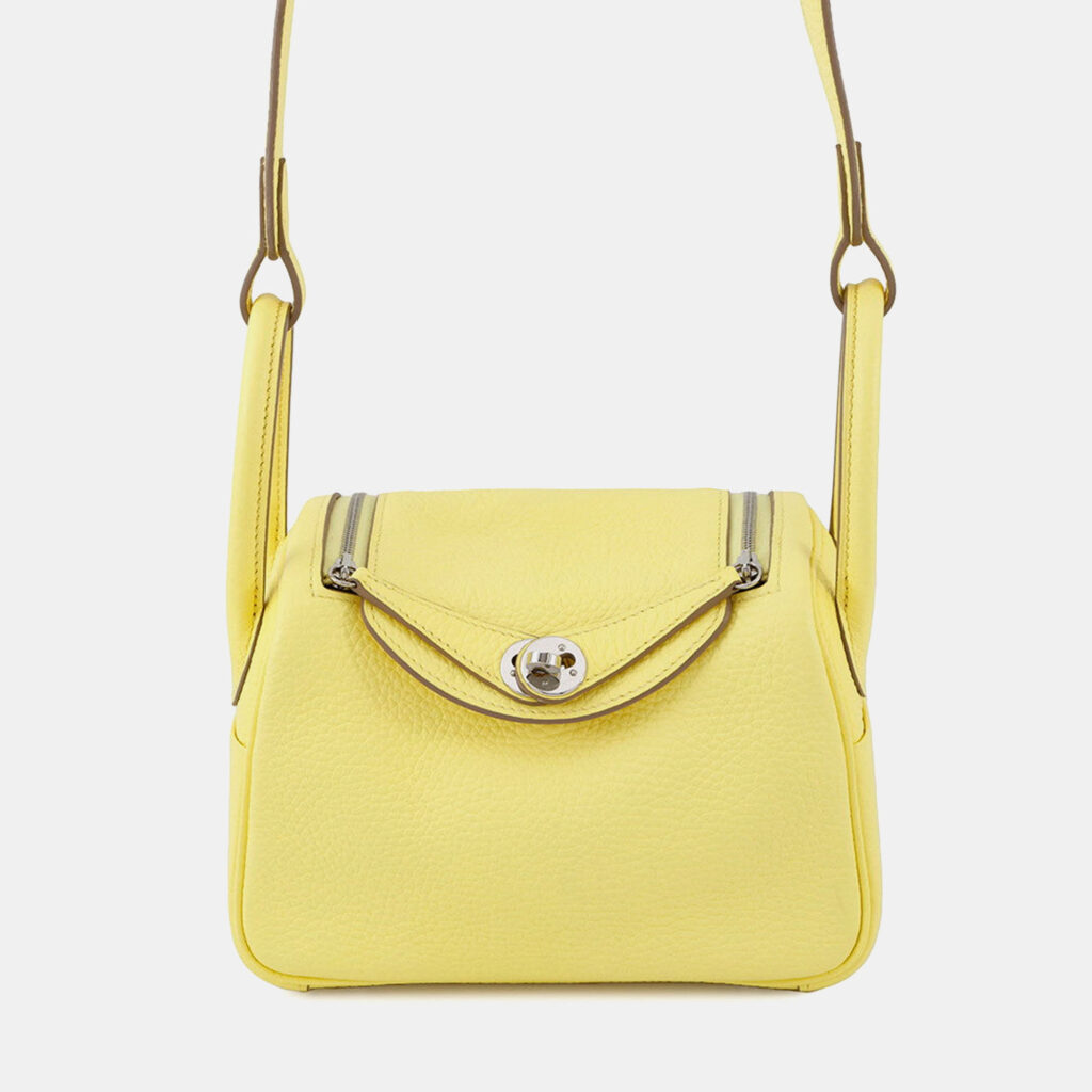 Hermes Lindy Limoncello Taurillon Clemence Size Mini
