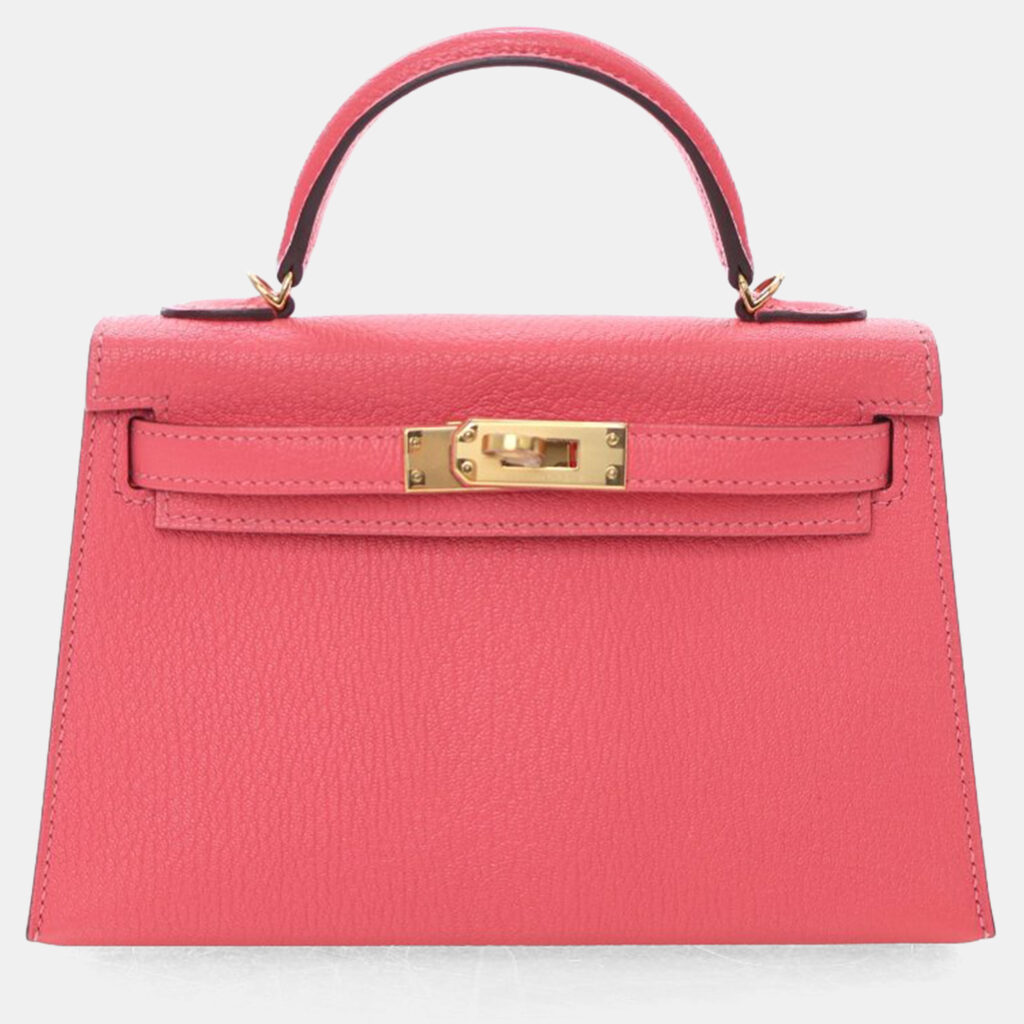Hermes Rose Azalea Chevre Mysore Mini Kelly 20 Hermes Rose Azalea Chevre Mysore Mini Kelly 20