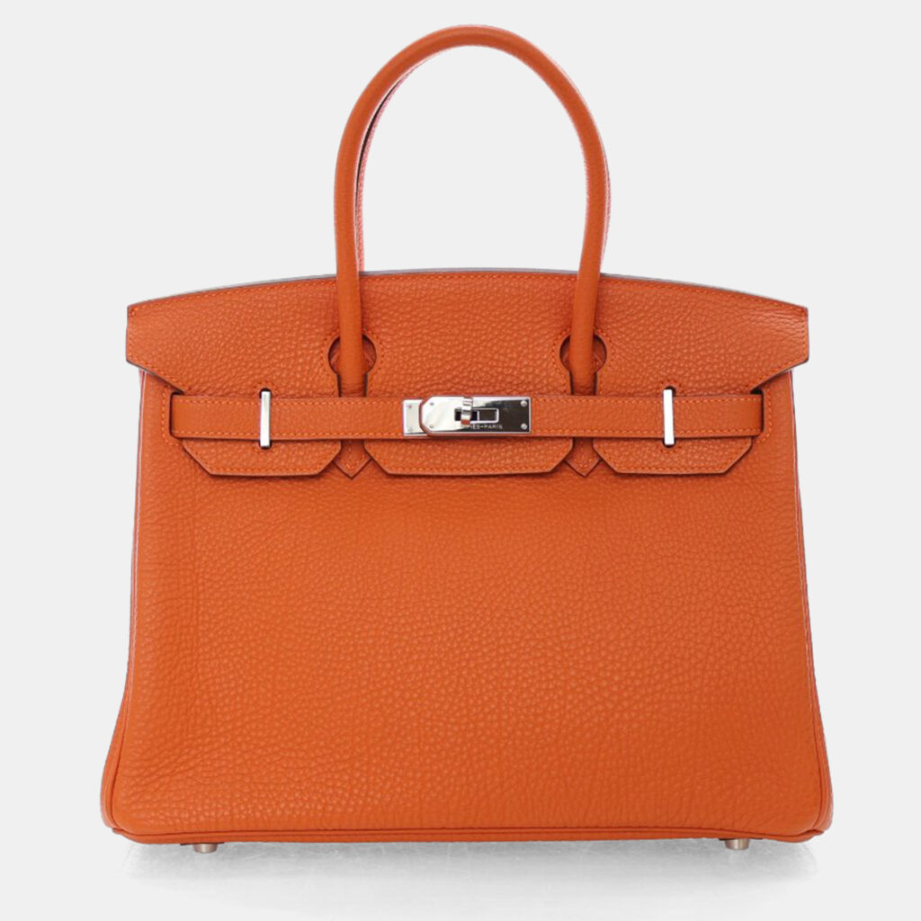 Hermes Birkin 30 Orange Togo Bag Hermes Birkin 30 Orange Togo Bag