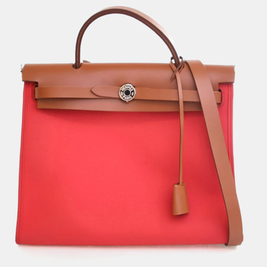 Hermes Bougainvillier Toile H Herbag Zip 31