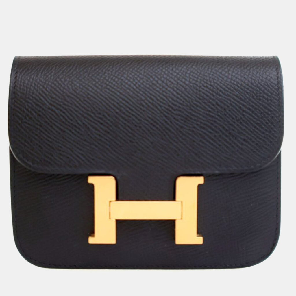 Hermes Noir Epsom Constance Slim Wallet Hermes Noir Epsom Constance Slim Wallet