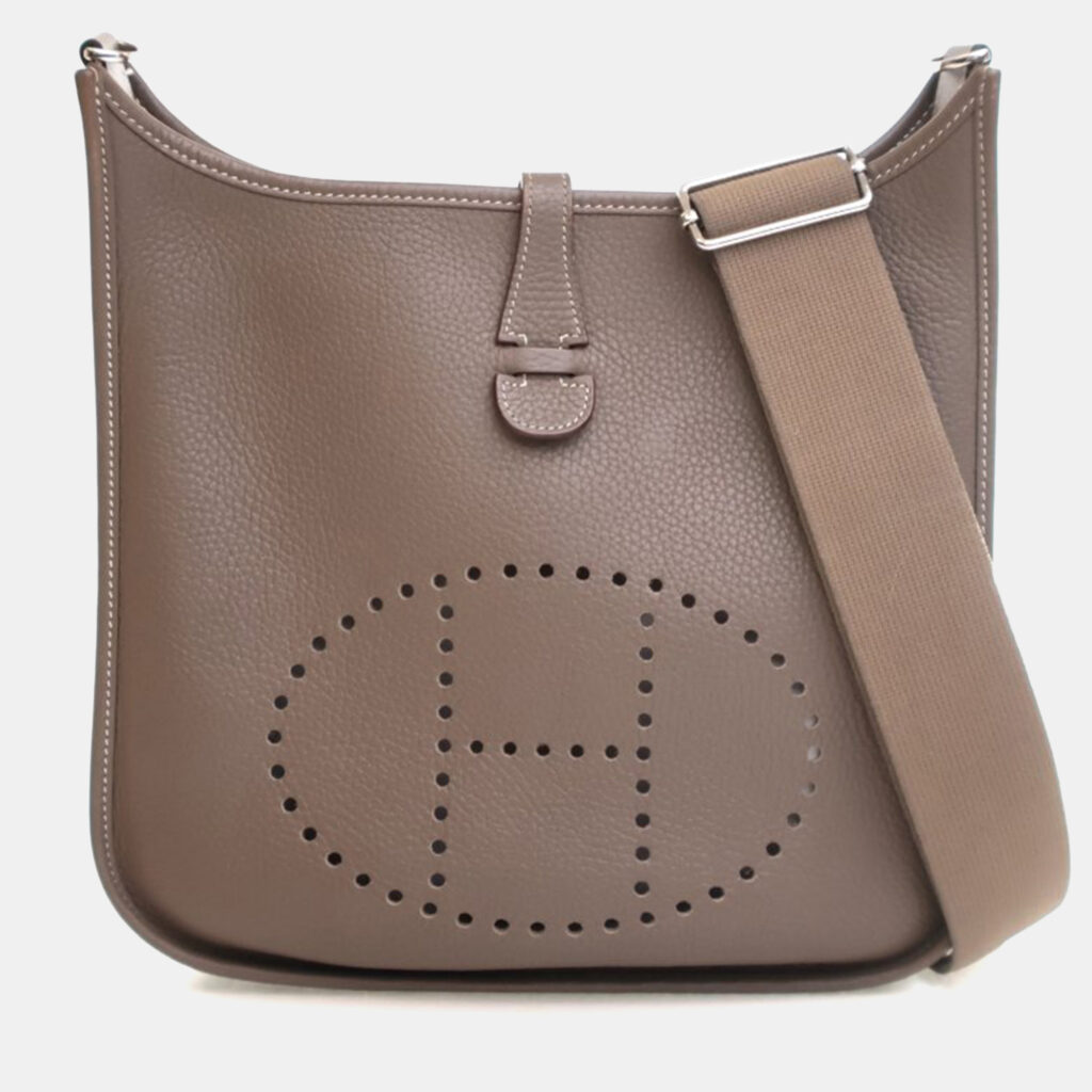 Hermes Etoupe Clemence Evelyne III PM Hermes Etoupe Clemence Evelyne III PM
