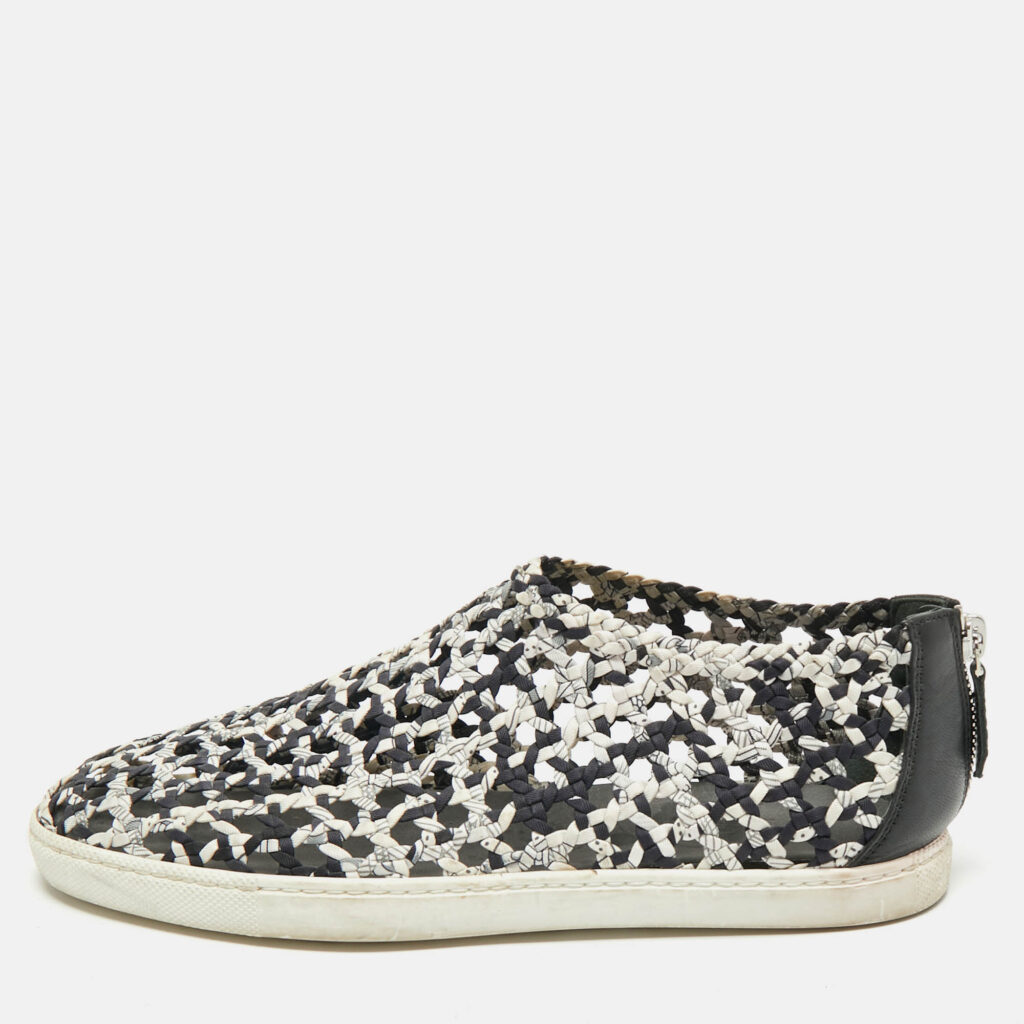 Hermes Multicolor Woven Silk Cavalcadour Oxygene Sneakers Size 39 Hermes Multicolor Woven Silk Cavalcadour Oxygene Sneakers Size 39