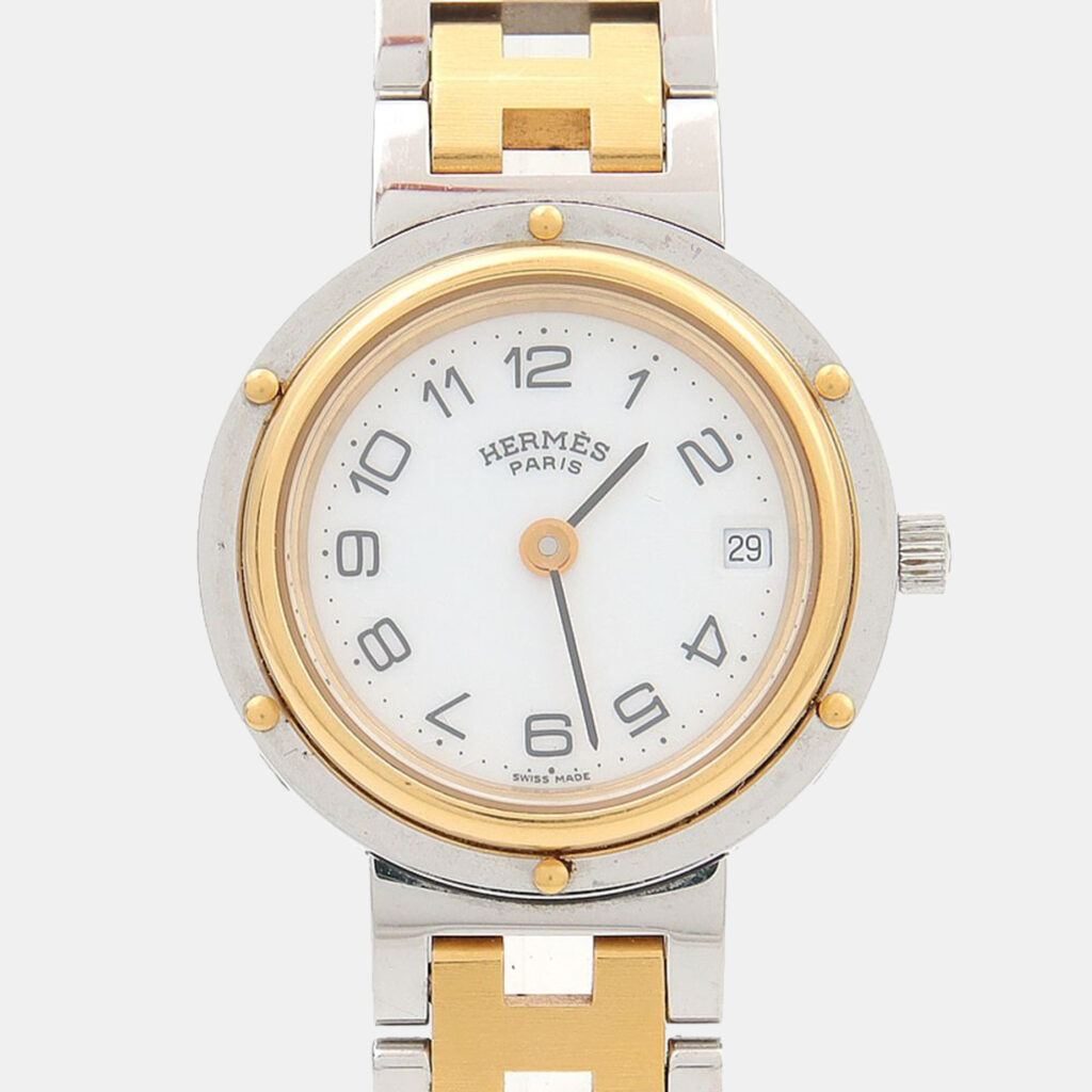 Hermes Clipper Quartz Stainless Steel Women's Wristwatch 24 mm Hermes Clipper Quartz Stainless Steel Women's Wristwatch 24 mm