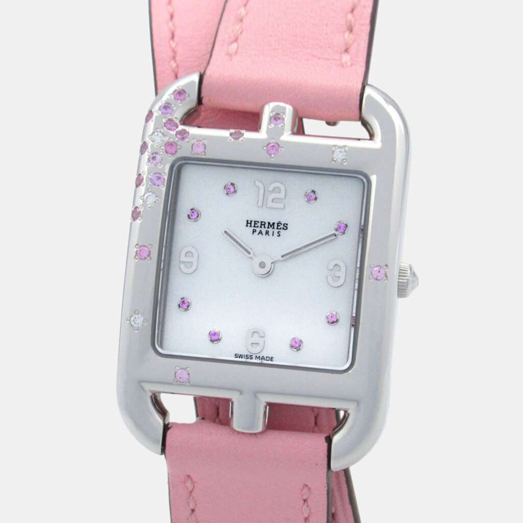 Hermes Cape Cod CC1.233 Quartz White Stainless Steel Women's Wristwatch 23 mm Hermes Cape Cod CC1.233 Quartz White Stainless Steel Women's Wristwatch 23 mm