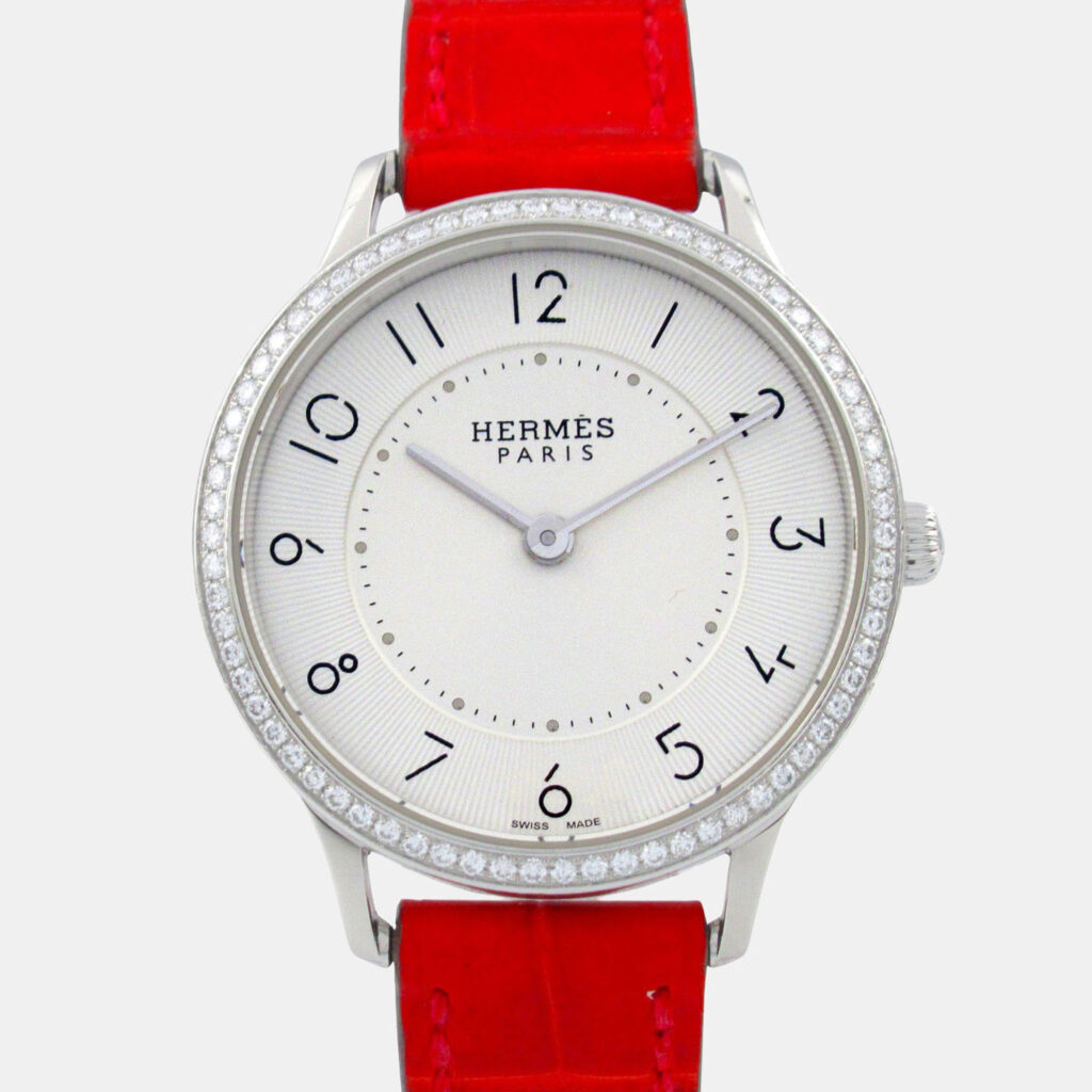 Hermes Slim CA2.230 Quartz Silver Stainless Steel Women's Wristwatch 32 mm Hermes Slim CA2.230 Quartz Silver Stainless Steel Women's Wristwatch 32 mm
