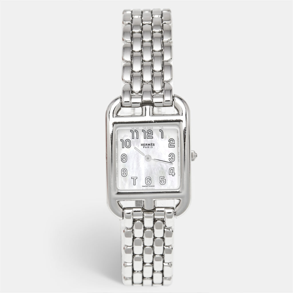 Hermes Cape Cod W403521WW00 Mother Of Pearl Dial Stainless Steel Women's Wristwatch 23 mm Hermes Cape Cod W403521WW00 Mother Of Pearl Dial Stainless Steel Women's Wristwatch 23 mm