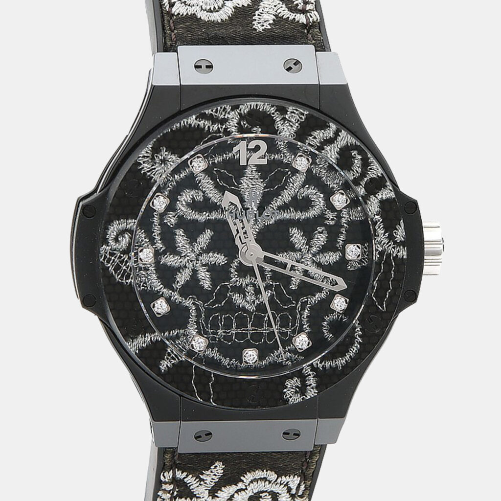 Hublot Big Bang Diamond Automatic Ceramic Titanium Men's Wristwatch 41 mm Hublot Big Bang Diamond Automatic Ceramic Titanium Men's Wristwatch 41 mm