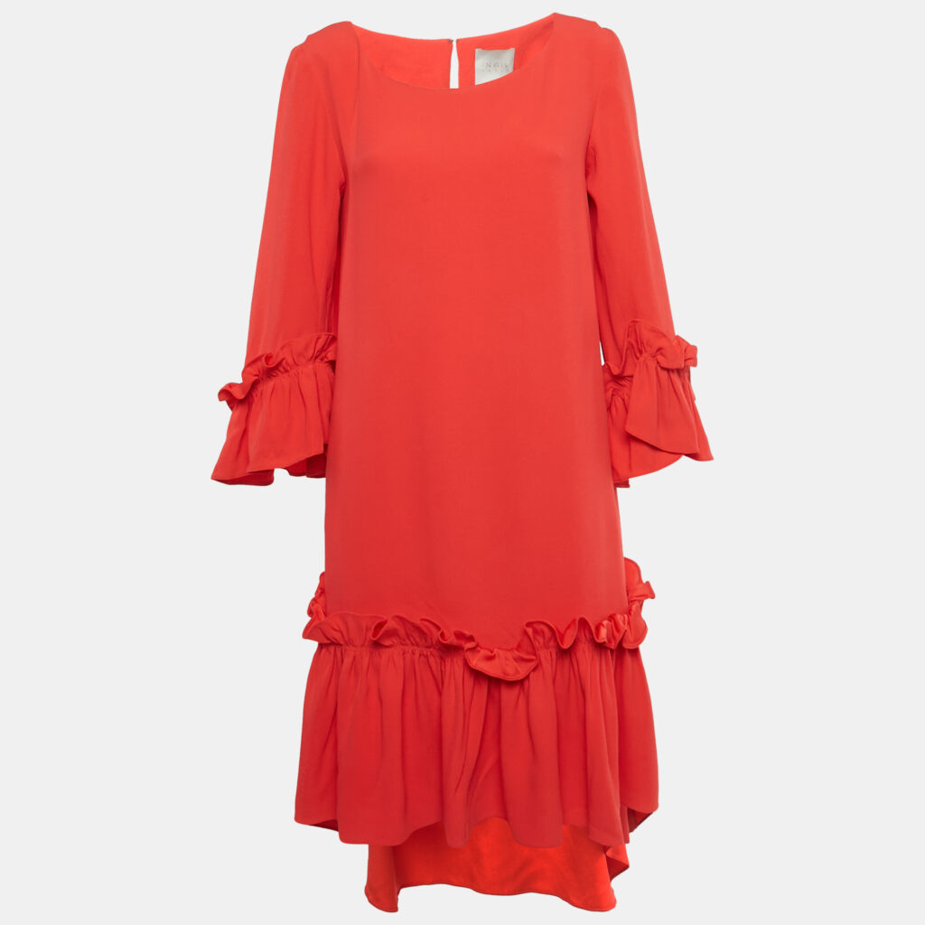 luxury-women-ingie-paris-new-clothes-p1224434-003.jpg INGIE Paris Red Sateen Gathered Short Dress M