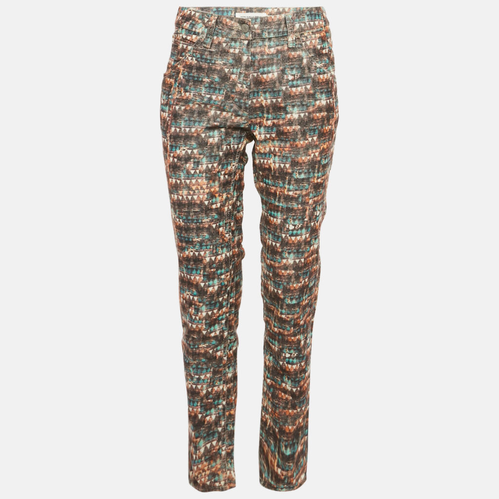 Isabel Marant Etoile Multicolor Printed Corduroy Perry Pants M Isabel Marant Etoile Multicolor Printed Corduroy Perry Pants M